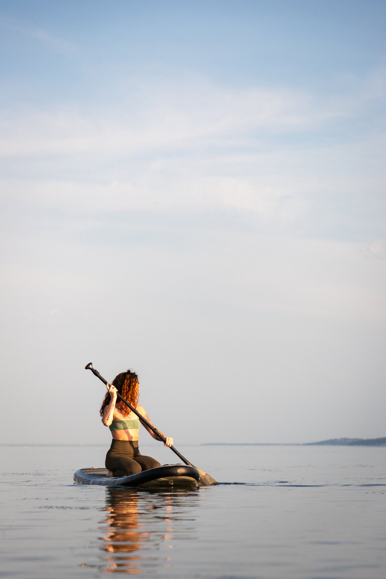 Paddleboarding on Saanich Inlet